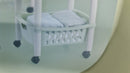 3-Tier Basket Rack with Wheels – Mobile Storage Organizer for Home & Kitchen