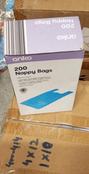 200pcs Disposable Baby Diaper Bags – Scented, Leak-Proof & Easy-Tie