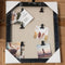 Photo Collage Frame with 6 Clips – 10x12 Inch Hanging Display Board