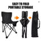 Portable Camping Chair – Lightweight Folding Chair with Carry & Storage Bag