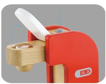 Wooden Coffee Maker Toy – Pretend Play Kitchen Appliance for Kids