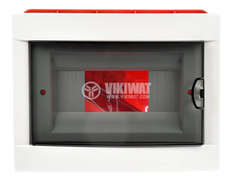8 Module Flush Mount Distribution Box – White Electrical Panel