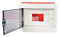 8 Module Flush Mount Distribution Box – White Electrical Panel