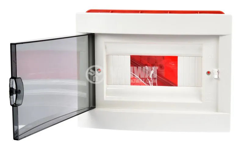 8 Module Flush Mount Distribution Box – White Electrical Panel