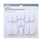 Removable Wall Hooks – Pack of 12 Assorted Sizes | Easy Apply & Remove | خطافات متنوعة قابلة للإزالة